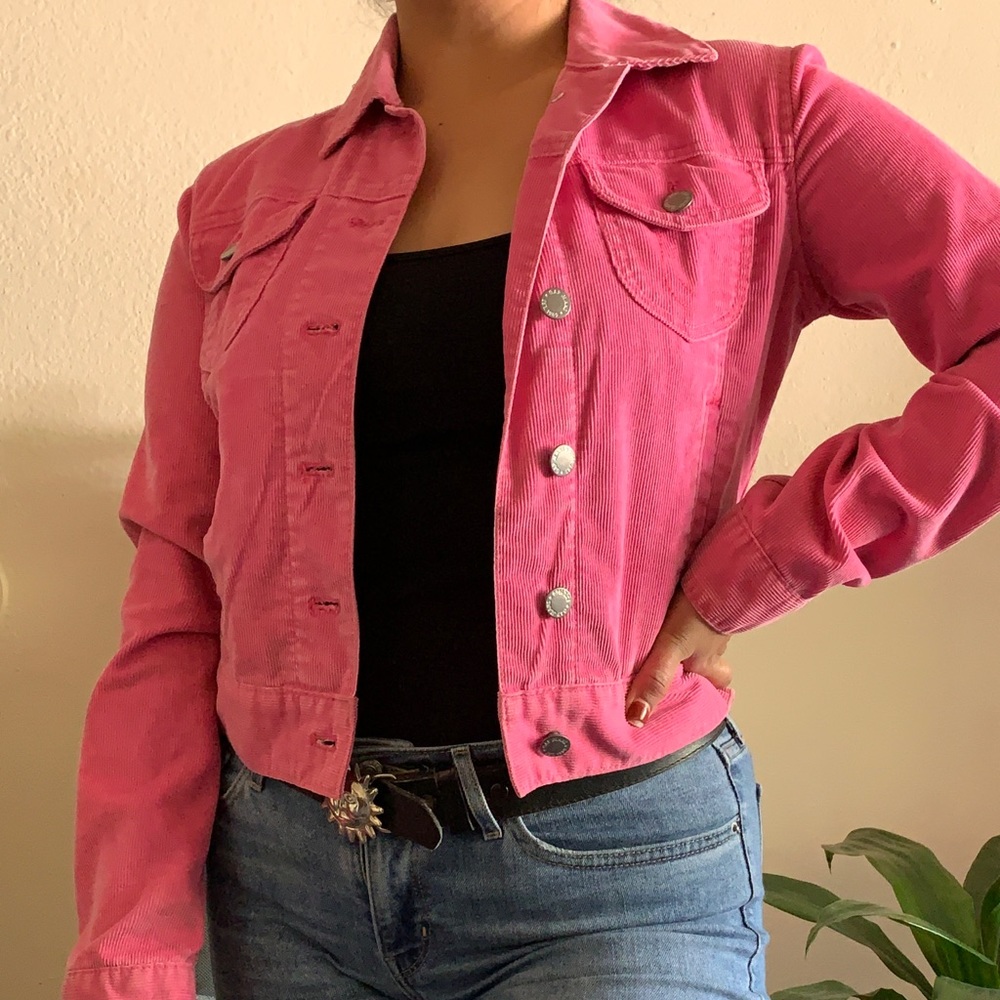 Pink corduroy jacket